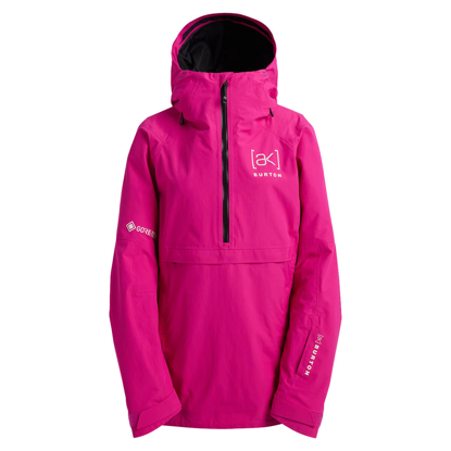 BURTON WOMEN'S [AK] KIMMY GORE-TEX 2L ANORAK JACKET VERY BERRY S