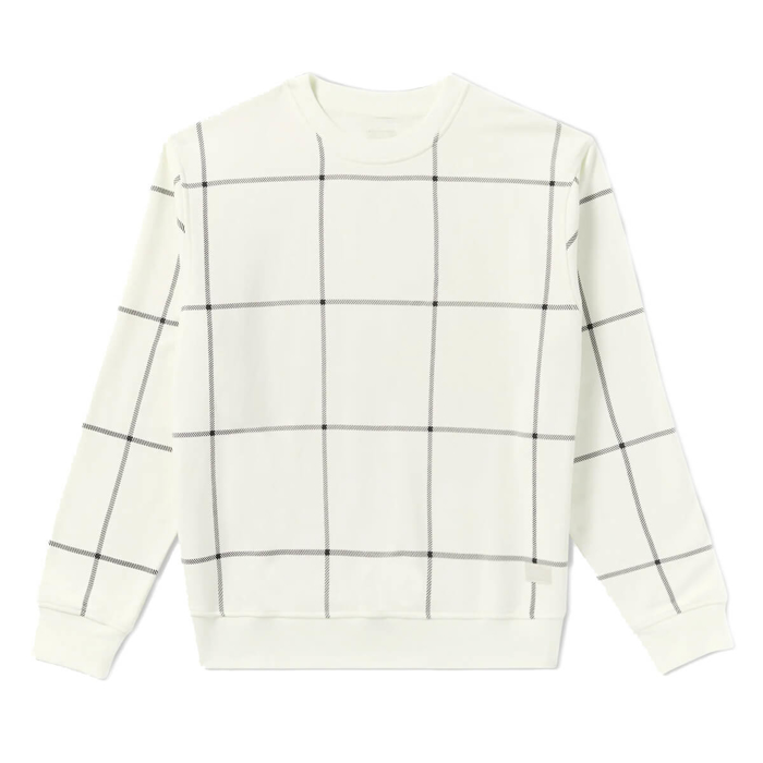 RVCA VACANCY WINDOW PANE CREW NATURAL M