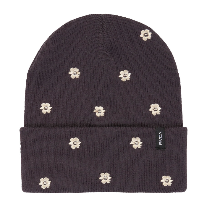 RVCA EMBROIDERED ESSENTIAL BEANIE GRAVEL UNI