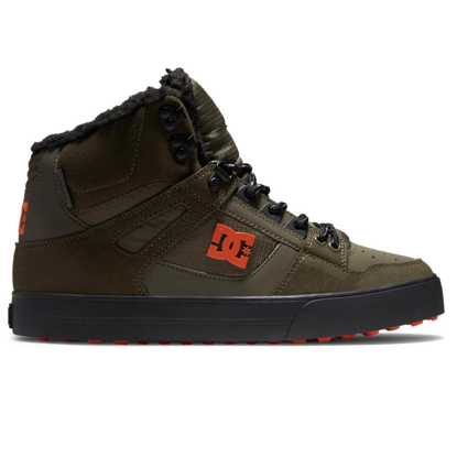 DC PURE HIGH TOP WC WNT OLIVE/BLACK 41