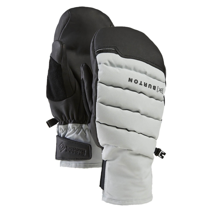 BURTON [AK] WINDSTOPPER OVEN MITTENS GRAY CLOUD L
