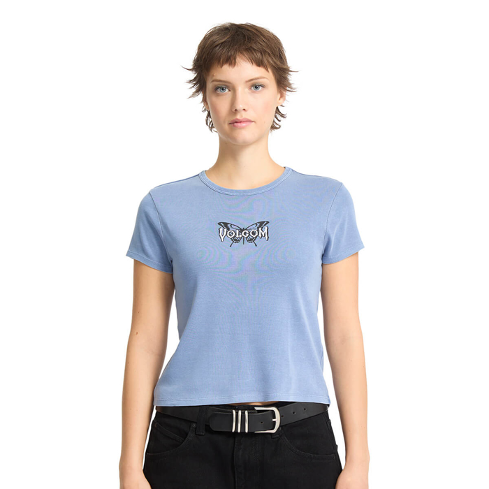 VOLCOM HAVE A CLUE TEE CAROLINA BLUE S