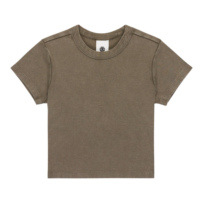 ELEMENT ICON CROP LONG SLEEVE W FOREST NIGHT S/8