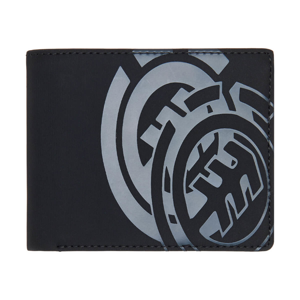 ELEMENT DOUBLE ICON WALLET TRIFOLD FLINT BLACK UNI