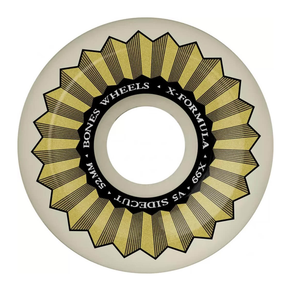 BONES XF SIDECUT 52MM V5 X-FORMULA 99A WHITE 52MM