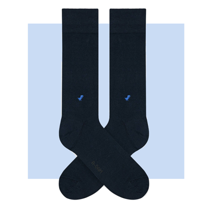 ADAM DRESS SOCKS NAVY DINO MEDI. BLUE 36-40