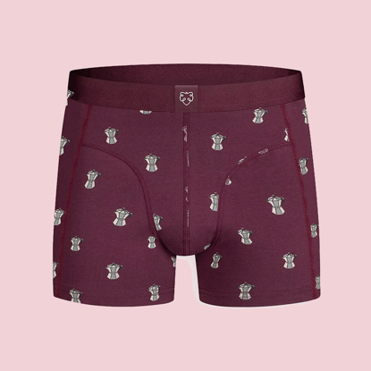 ADAM BOXER BRIEF BURGUNDY PERCOLATOR BURGUNDY XL