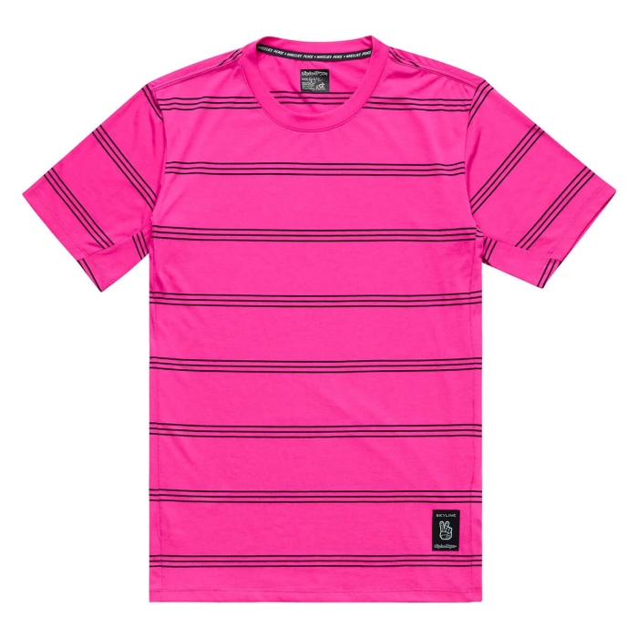 TROY LEE DESIGNS SKYLINE SHORT SLEEVE RIDE TEE WASHED OUT PARTY PINK M