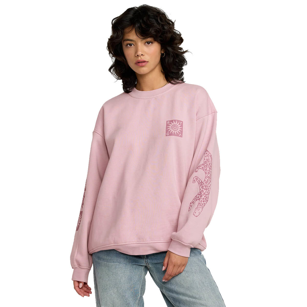 RVCA BAGGIE BOYFRIEND CREW LUSH LILAC S/8