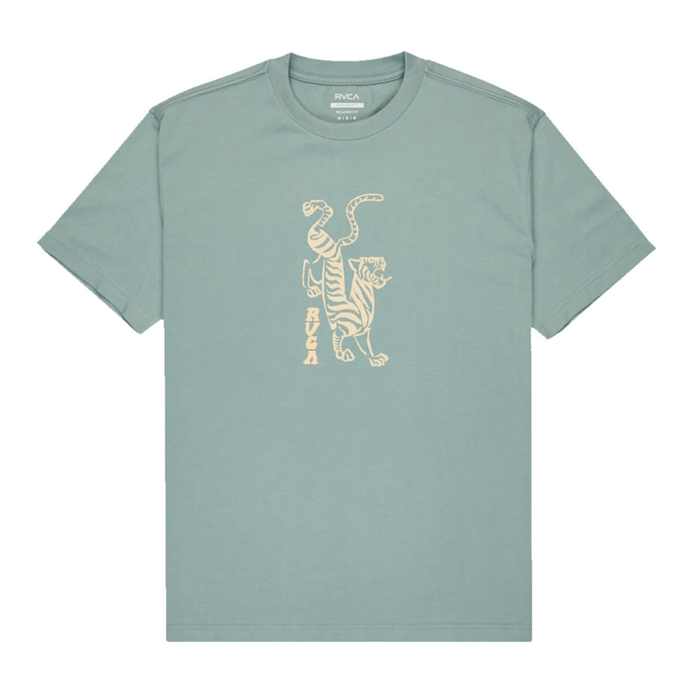 RVCA BALANCE TIGER T-SHIRT LEAD L