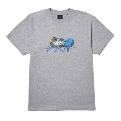 HUF PAWS T-SHIRT HEATHER GREY L