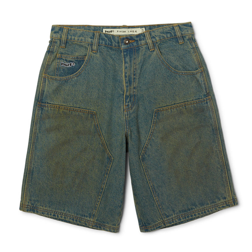 HUF KINDA LOOSE DOUBLE KNEE SHORT DIRTY WASH 30