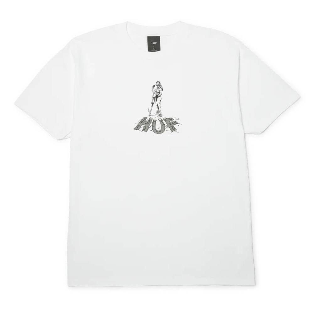 HUF JACKED T-SHIRT WHITE M