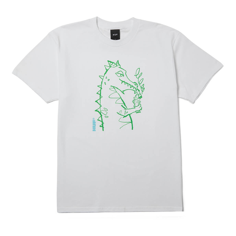HUF CASH DRAGON T-SHIRT WHITE XL