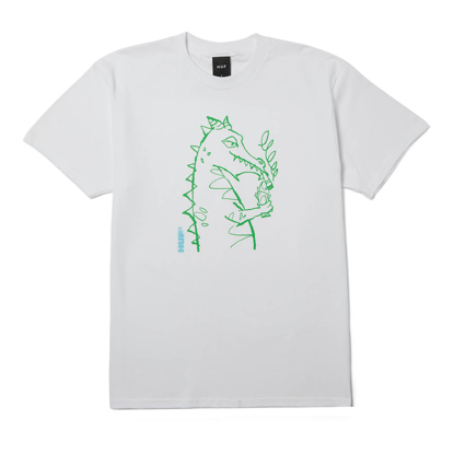 HUF CASH DRAGON T-SHIRT WHITE XL