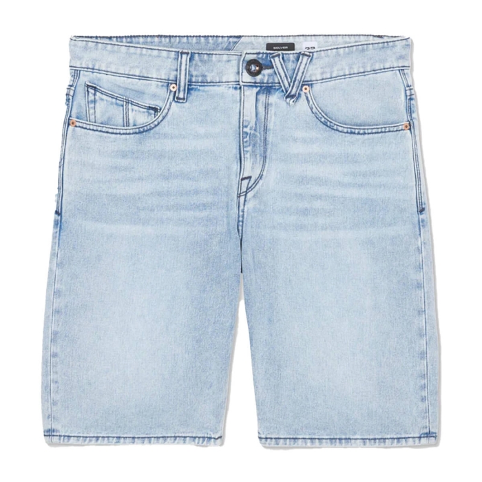 VOLCOM SOLVER DENIM SHORT WORN LIGHT BLUE 38