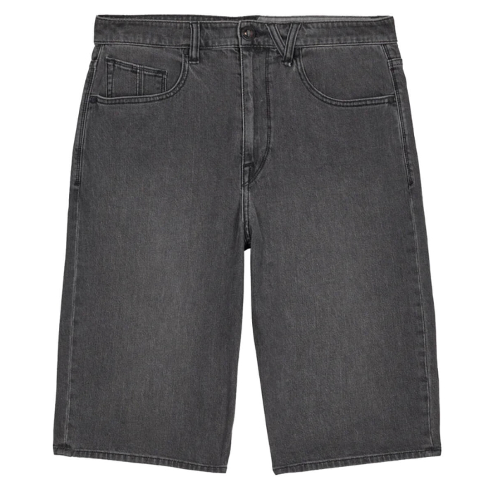VOLCOM CHILLOW DENIM SHORT 24" BLACK GREY 33
