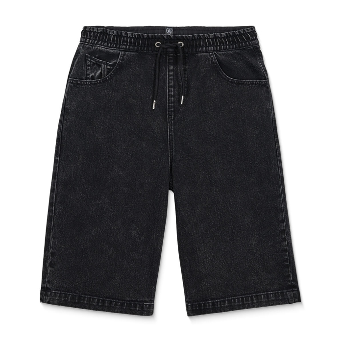 VOLCOM FREAZY LOOSE DENIM EW SHORT BLACKITY BLACK L