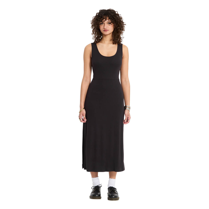 VOLCOM DRACULUSH DRESS BLACK M