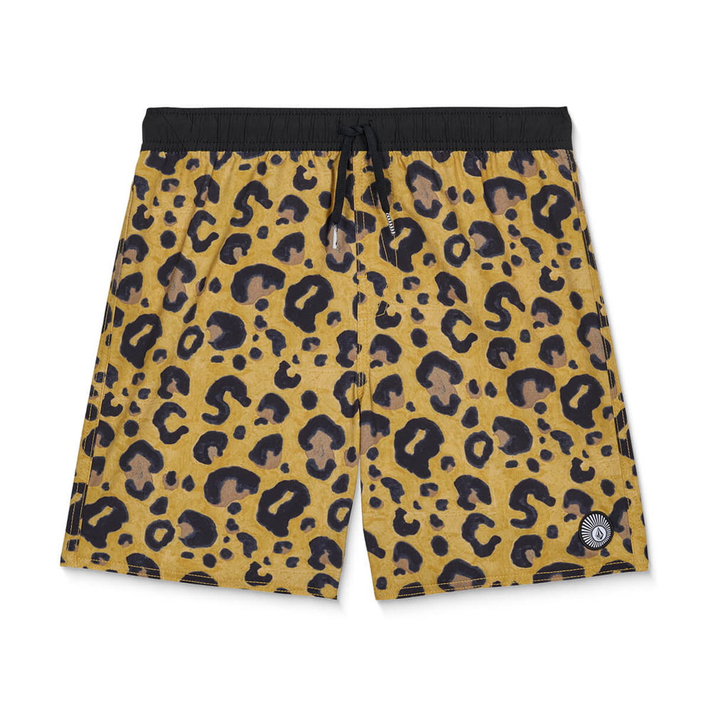 VOLCOM LIDO PRINT TRUNK YOUTH CHEETAH L