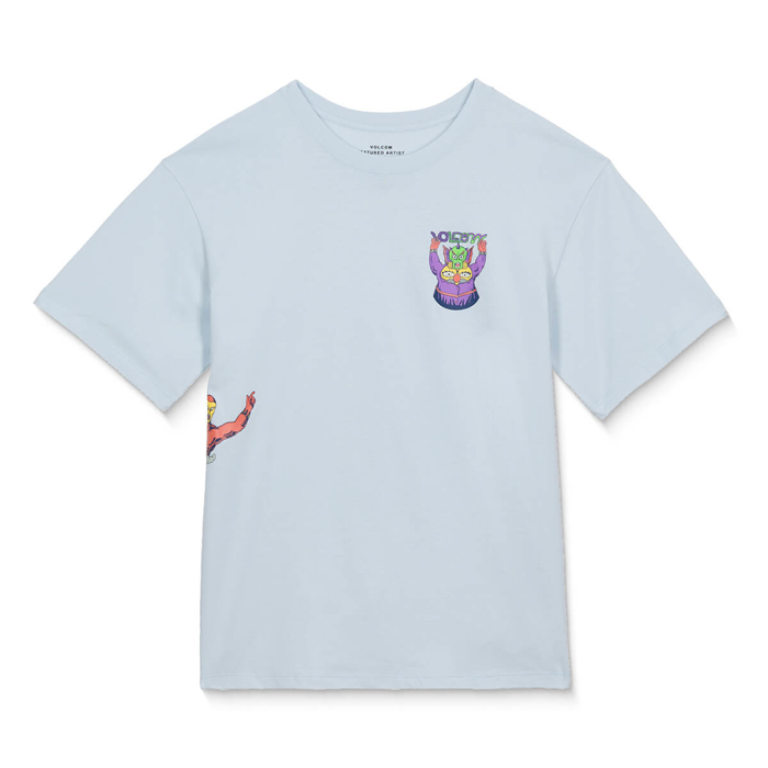 VOLCOM FA BEN SANAIRE T-SHIRT LIGHT BLUE ACID L