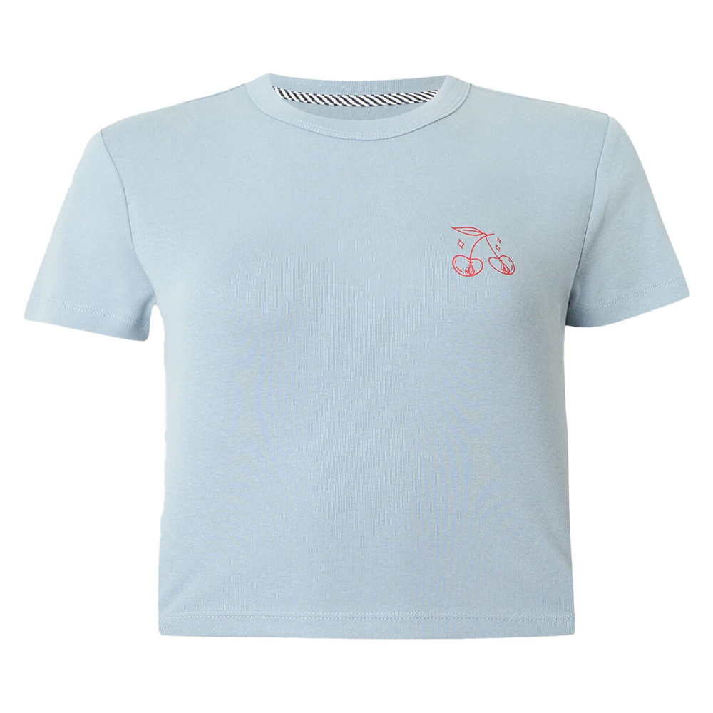 VOLCOM AS IF BABY T-SHIRT CALI BLUE M