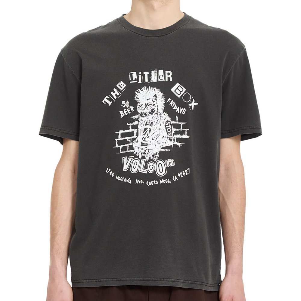 VOLCOM PUNKAT PW T-SHIRT BLACK L