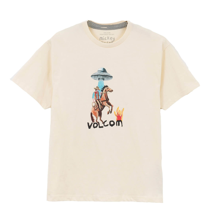 VOLCOM FA MICKEY MASON T-SHIRT DIRTY WHITE L