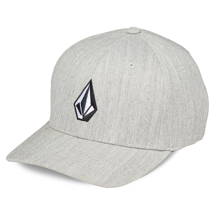 VOLCOM FULL STONE HTHR FLEXFIT HAT GREY VINTAGE L/XL