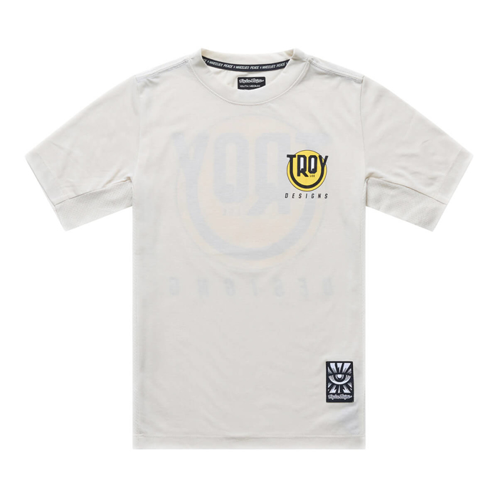 TROY LEE DESIGNS YOUTH SKYLINE RIDE SHORT SLEEVE TEE HAPPY PUMICE L