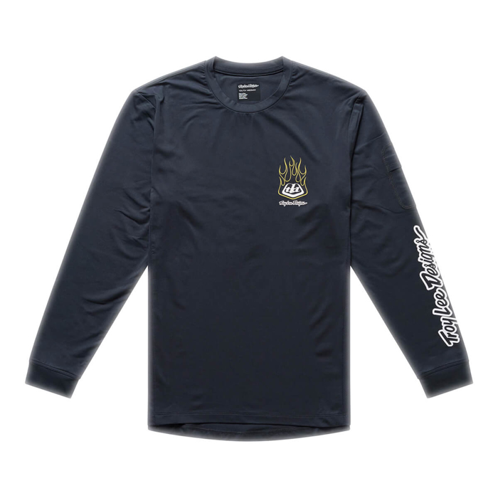 TROY LEE DESIGNS YOUTH RUCKUS RIDE LONG SLEEVE TEE PRESSED CARBON S