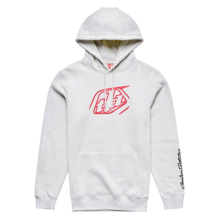 TROY LEE DESIGNS BADGE PULLOVER HOODIE BADGE PUMICE S