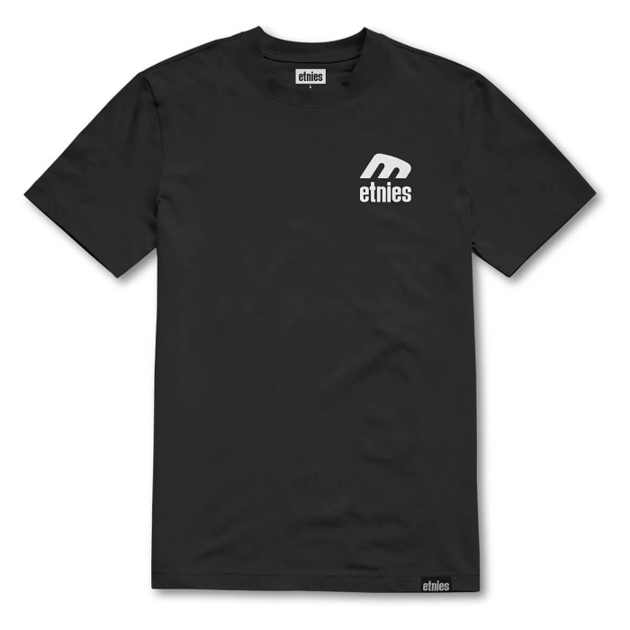 ETNIES TEAM T-SHIRT BLACK/WHITE XL