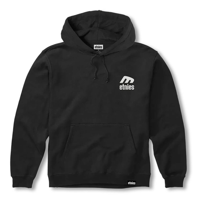 ETNIES ICON E HOODIE BLACK/WHITE XL