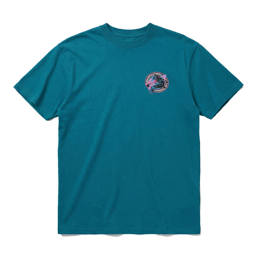 SANTA CRUZ NATAS SKETCH PANTHER T-SHIRT TEAL M
