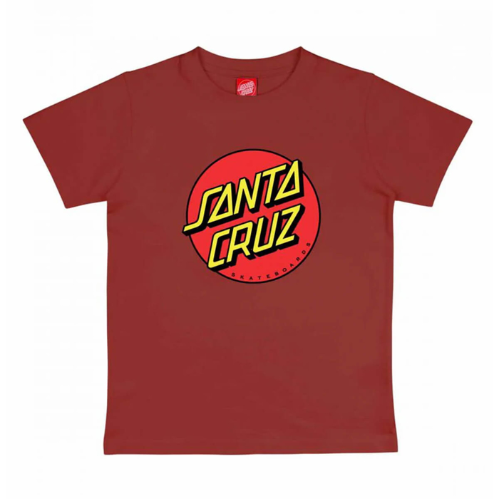 SANTA CRUZ YOUTH CLASSIC DOT T-SHIRT KETCHUP 12-14