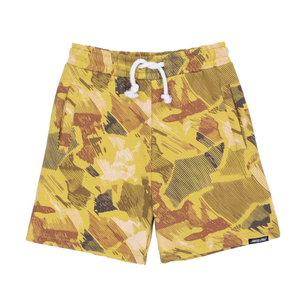 SANTA CRUZ YOUTH STRIP OVAL SHORTS FADED KHAKI CAMO 6-8
