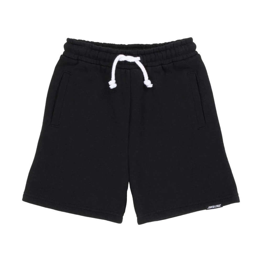 SANTA CRUZ YOUTH STRIP OVAL SHORTS BLACK 12-14