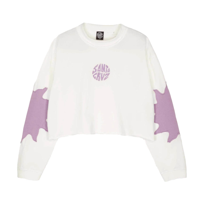 SANTA CRUZ SUN DAZE PATCH LS TOP WHITE 8