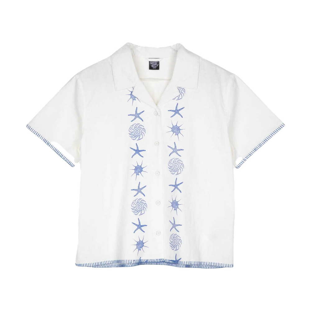 SANTA CRUZ REEF SS SHIRT OFF WHITE 8