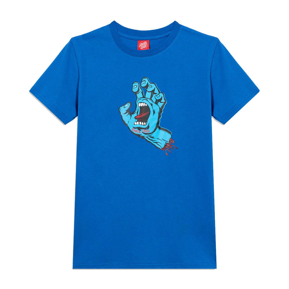SANTA CRUZ YOUTH SCREAMING HAND T-SHIRT ULTRAMARINE 6-8