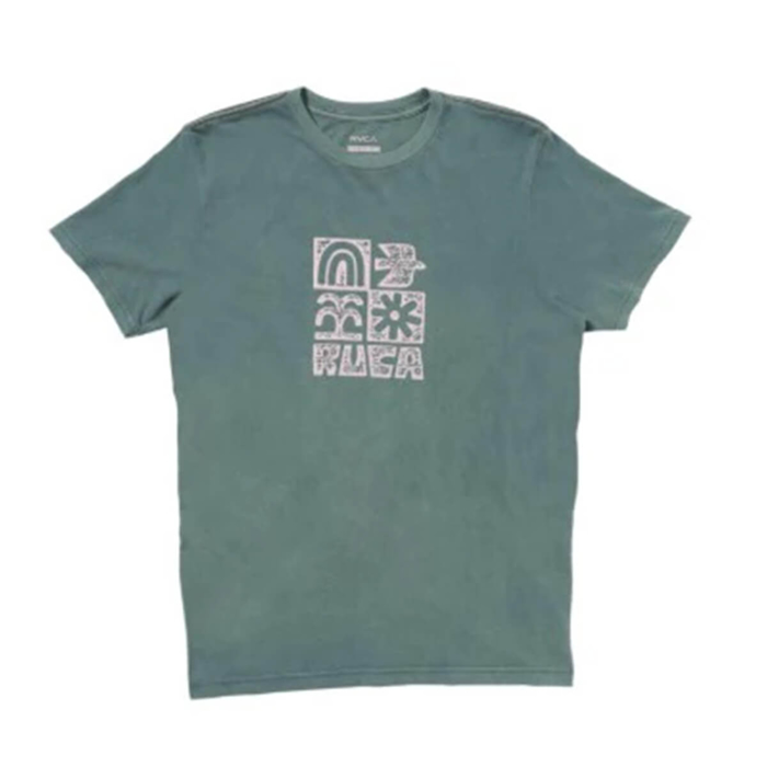 RVCA MOSAIC T-SHIRT BALSAM GREEN M