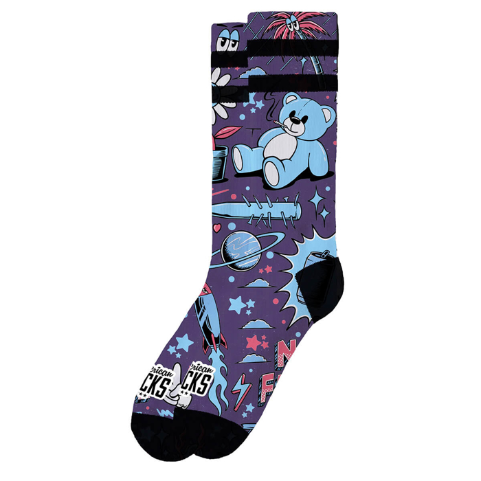 AMERICAN SOCKS NO FUTURE MID HIGH MULTI S/M