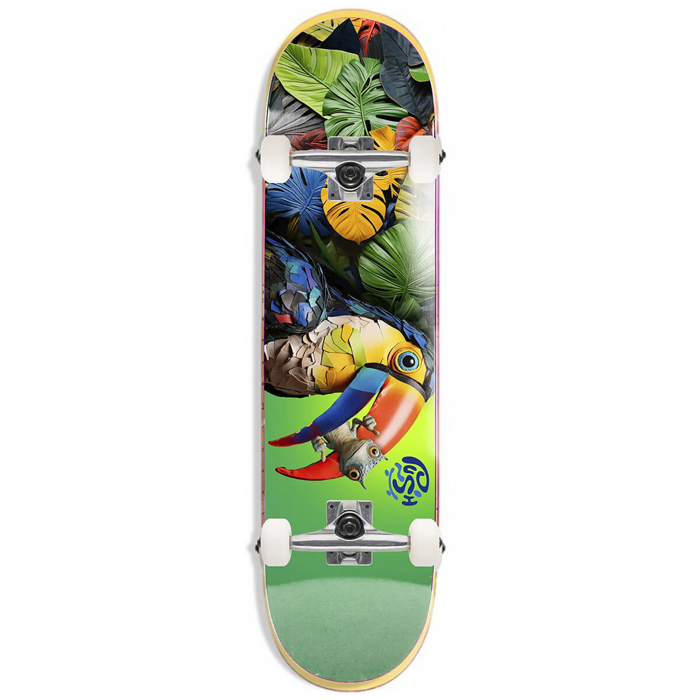 PUSH SKATEBOARDING TOUCAN FP 8.0" COMPLETE BLUE 8.0"