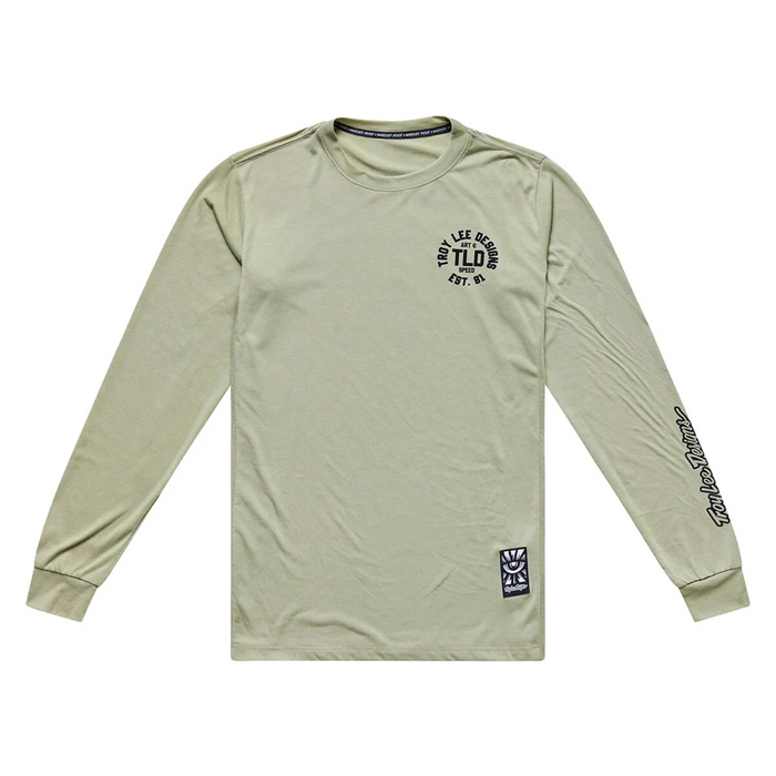 TROY LEE DESIGNS SKYLINE RIDE LONG SLEEVE TEE STAMPS SAGE S