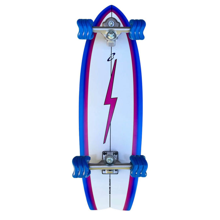 BOHANEL BOARDS NEON PURPLE 32" SURFSKATE COMPLETE MULTI 32"