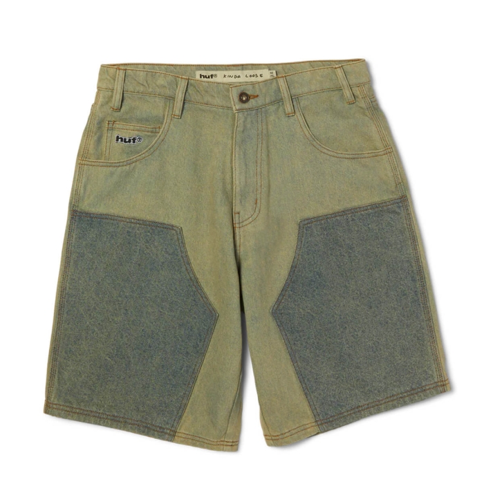 HUF KINDA LOOSE DOUBLE KNEE SHORT LIGHT INDIGO 36