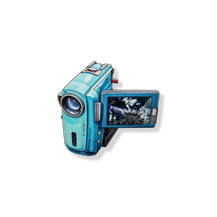 HUF H CAM STICKER BLUE UNI