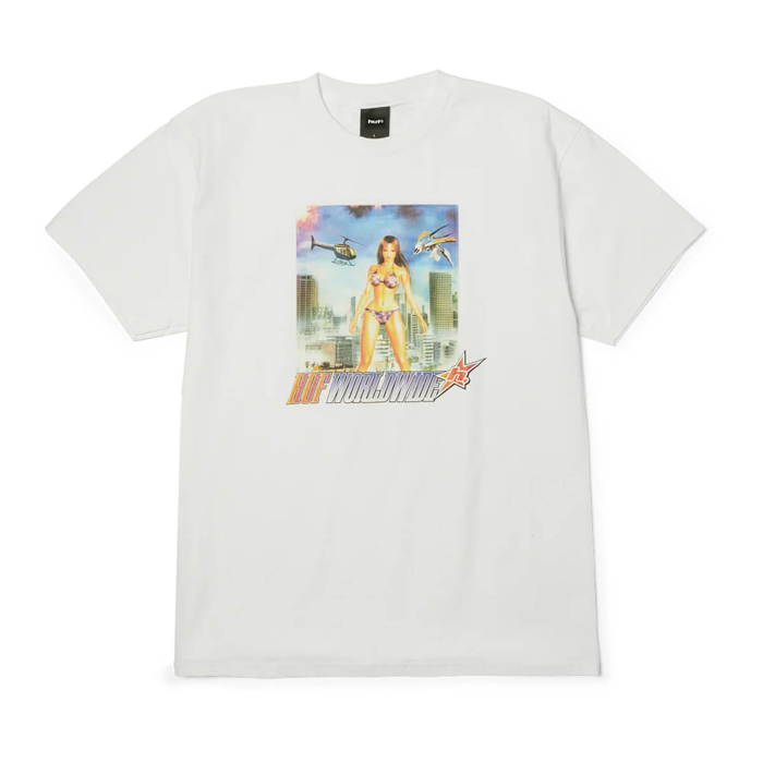 HUF IN THE SKIES T-SHIRT WHITE M