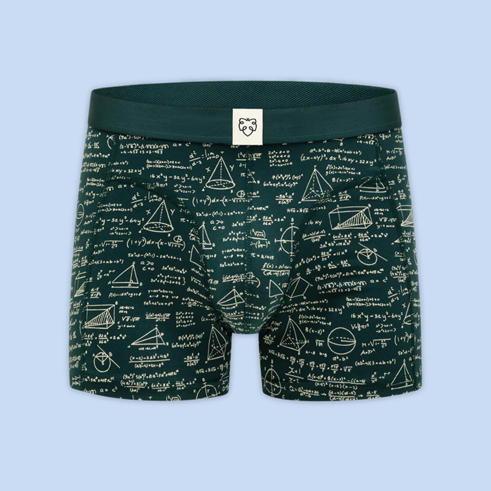 ADAM BOXER BRIEF GREEN MATHS PRO AOP BRONZE GREEN XXL